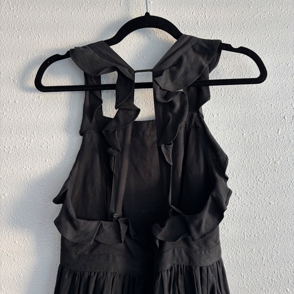 ULLA JOHNSON Black Willa Pinafore Midi Dress - Picture 7 of 11